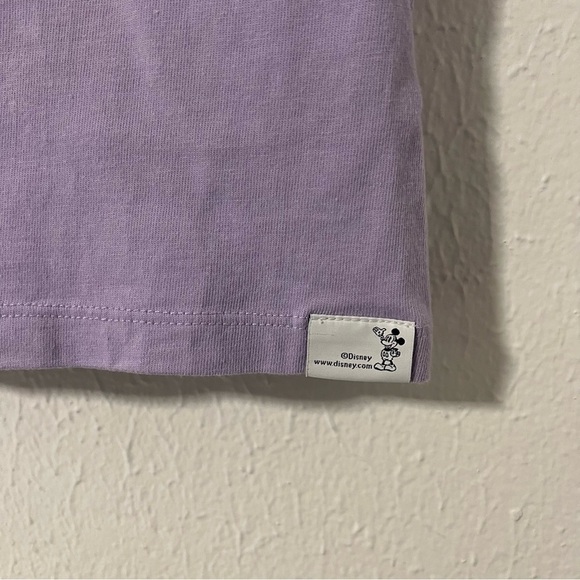 Gap X Disney Girls Size 5 Years Purple Iridescent , Short Sleeve Tee  Mickey - Picture 3 of 8